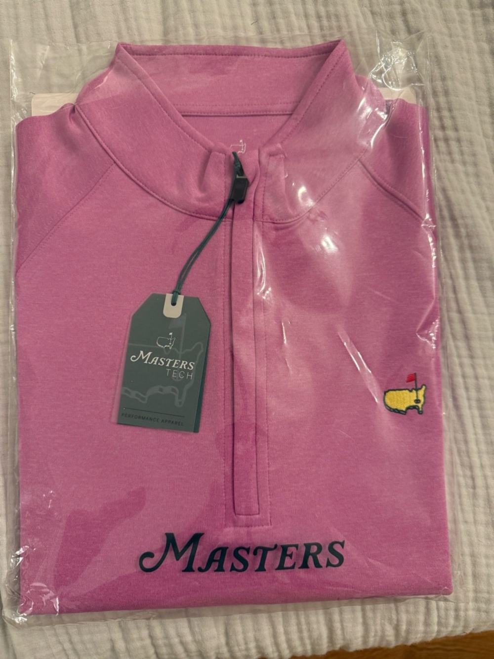 Masters Tech Men's Pink Quarter-Zip Pullover